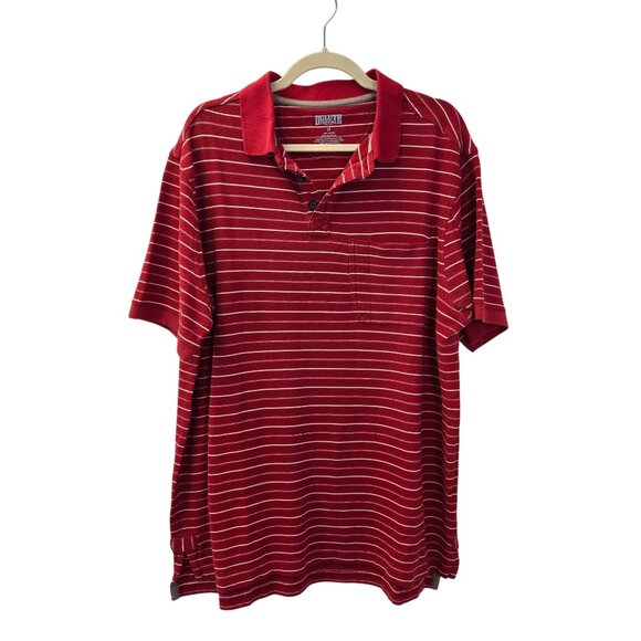 Duluth Trading Co Striped Polo Shirt Size Large Tall - Picture 1 of 4